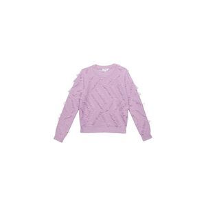 MILLY Girls Loop Fringe Crop Top (Bid Kids) Lilac 7-8 Big Kid